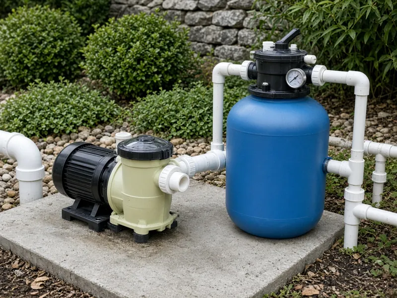 Pool pump and sand filter